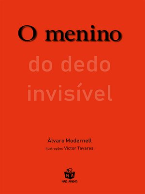 cover image of O menino do dedo invisível